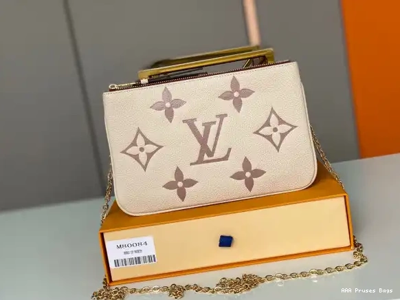 AAA Pruses Bags VUITTON LOUIS DOUBLE POCHETTE ZIP 0613